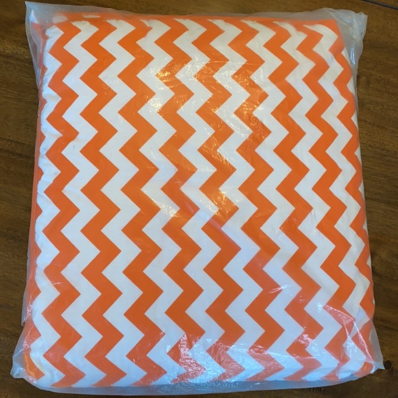 Baby Doll Bedding Chevron Toddler Bedding, Orange - Picture 3 of 4